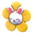 Flower Bunny Clip